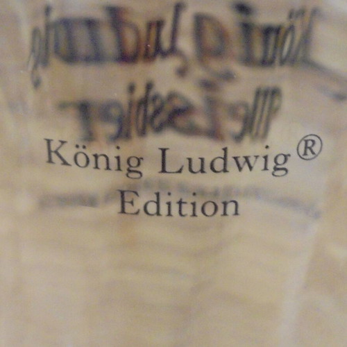 Konig Ludwig beer set of two promotional glasses 300ml like new
