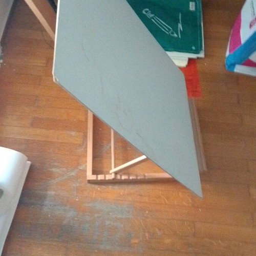 Tabletop easel with drawing board and 4 A1 drawing sheets like new