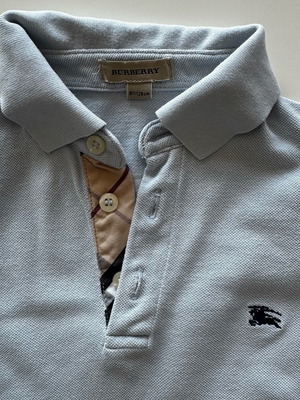 Παιδικό μπλουζάκι πόλο Burberry με μακριά μανίκια, σαν καινούργιο, μέγεθος 8Y