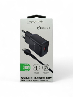 Lamtech 18w charger new with charging cable