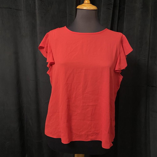 Blouse new, short sleeve, red, sizes S/M and M/L