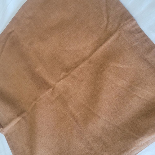 Brown sofa pillow cover with zipper, 40x40 cm