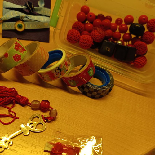 Craft supplies pack new with decorative and packaging materials