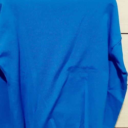 Pink Woman long sleeve fine knit sweater, electric blue, medium, new