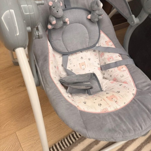Bebe Stars Electric Baby Relax Flora Swing with Music Pink new