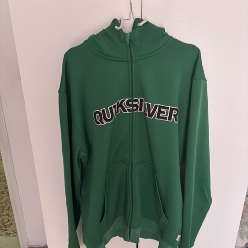 Quiksilver jacket XL used, green, thumb hole design
