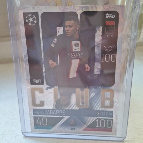 Kylian Mbappe Topps 100 Club card