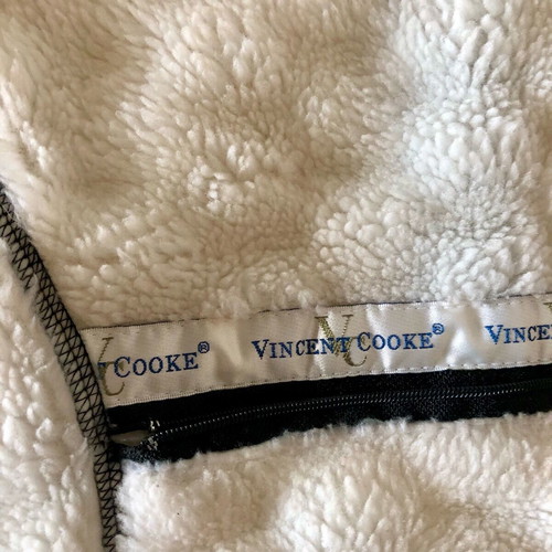 White Teddy Ski Vest Vincent Cooke like new, white, size M
