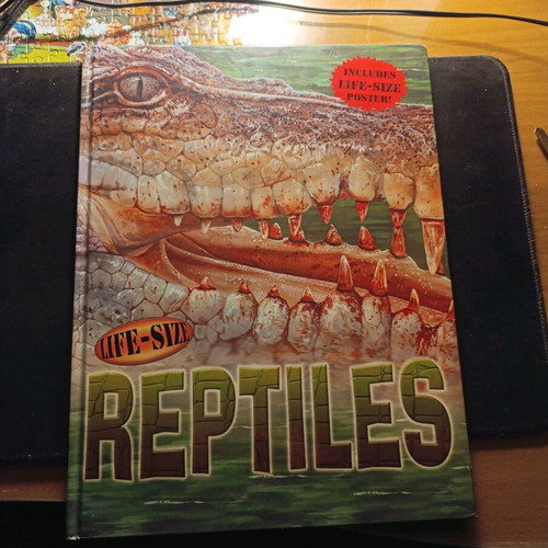 Reptiles book like new, hardcover