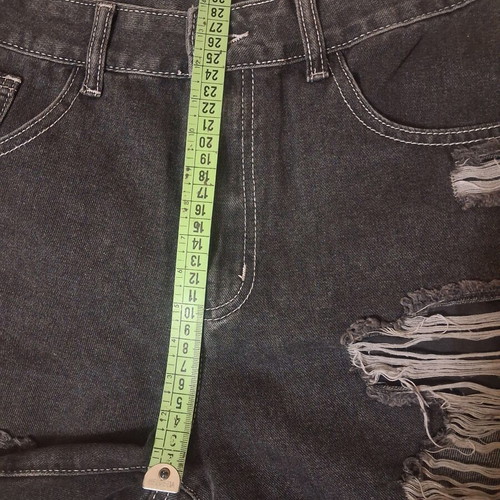 Men's Black Distressed Denim Shorts Size Small like new
