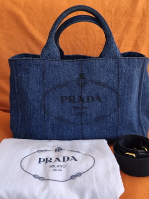 Prada Canapa denim bag, big size GM