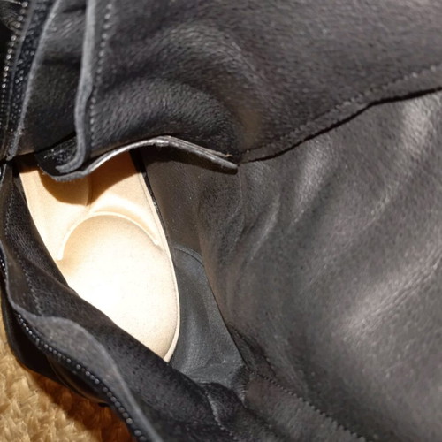 Black high boots used, size 39, with thick heel and silver laces