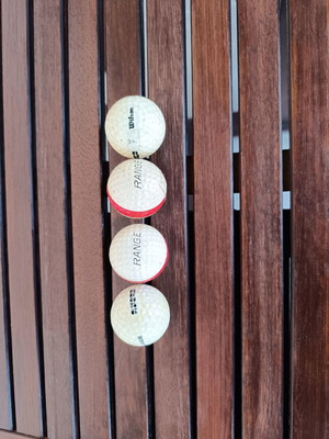Golf balls used, pack of 4, 30 years old