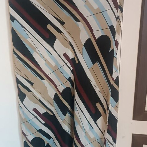 Stefanel silk set with skirt and blouse, colorful