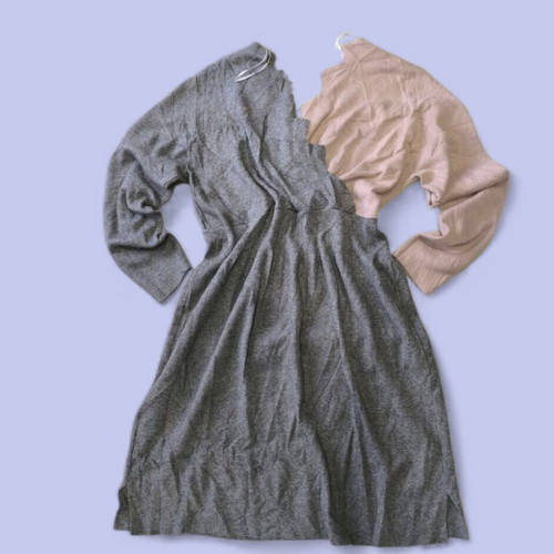 Bodyflirt stylish winter dress new, size XL-XXL, pink and gray