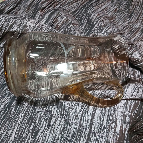 Glass carafe used with fine vintage design