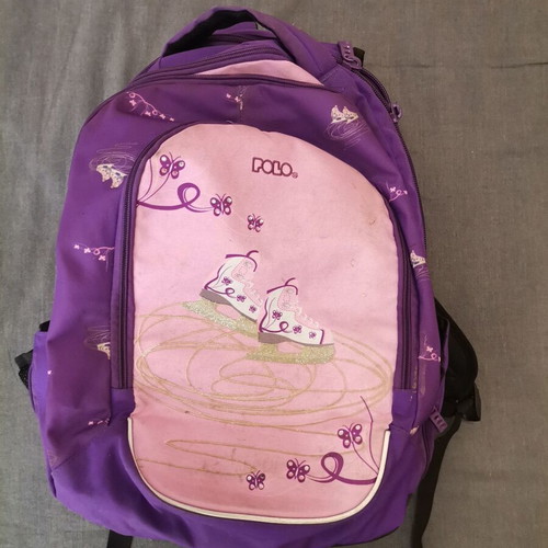 Polo school backpack used, purple