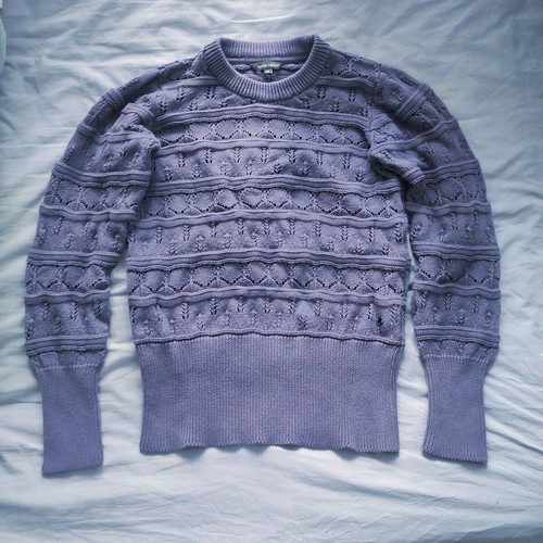 Mauve Human Nature organic cotton sweater like new, size S-M