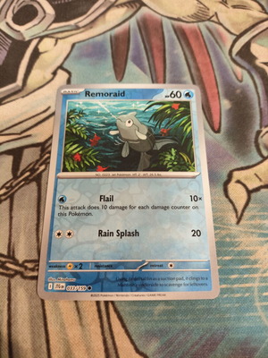 Remoraid Pokemon Card Reverse Holo like new, Journey Together 033/159