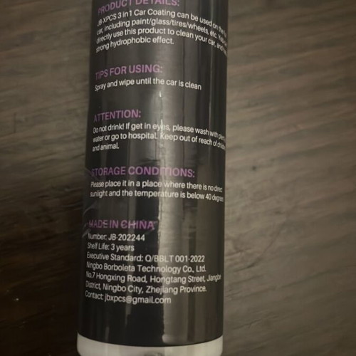 Universal 3-in-1 Nano Car Coating Spray gloss enhancer new