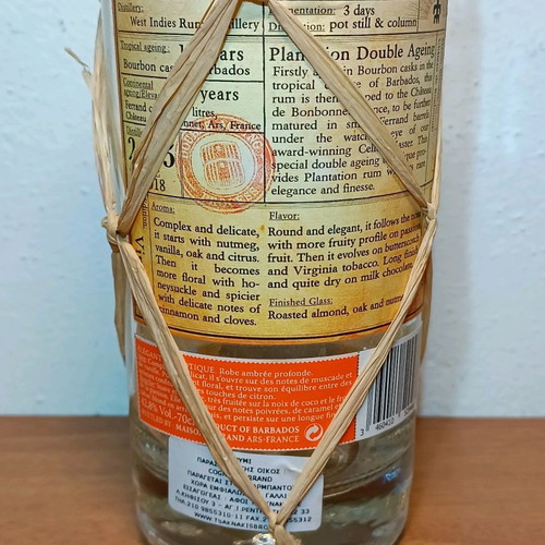 Plantation Barbados 2005 bottle used, empty