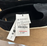 Zara leather shoes new, size 45, black loafers