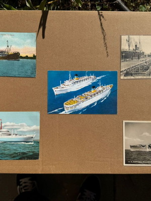 Σπάνιο συλλεκτικό vintage σετ καρτ ποστάλ καραβιών σαν καινούργιο