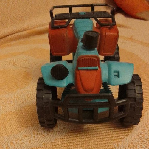 Jeep toy car elevated like new