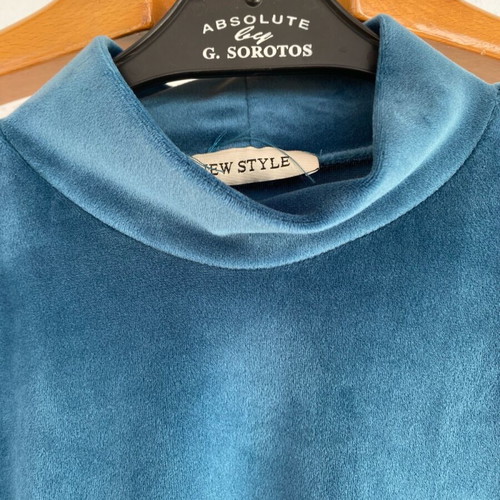 Women's velour dress like new, blue turquoise, size S