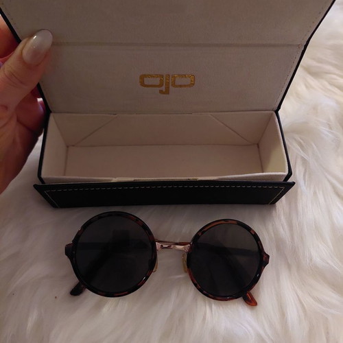 Ojo women's sunglasses used, tortoise frame, lightly worn