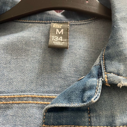 Girls denim wastcoat Zara like new, blue, age 9-10