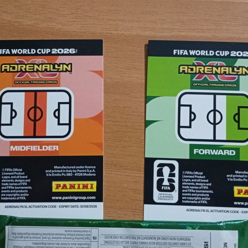 Panini World Cup 2026 Adrenalyn XL Limited Edition Hologram Cards Cole Palmer & Jude Bellingham