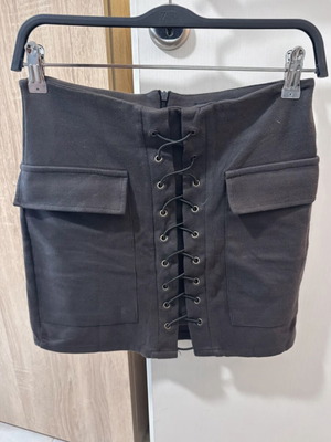 Mini skirt dark gray like new