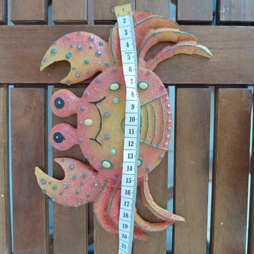 Handmade crab wall decor like new from Agkistri