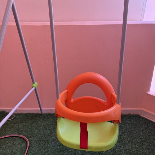 Smoby Metal Single Baby Swing like new, 120 cm height