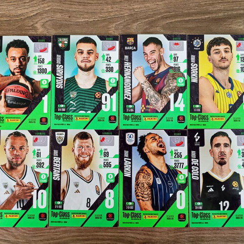 Panini Top Class Euroleague Card Bundle new condition
