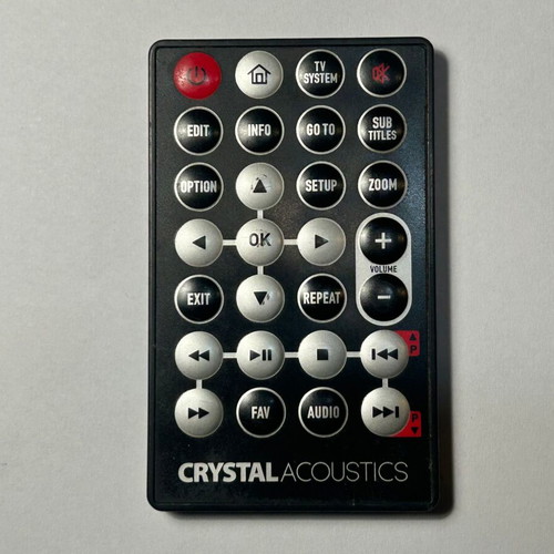Crystal Acoustics remote control used for DVB-T/DVB-T2