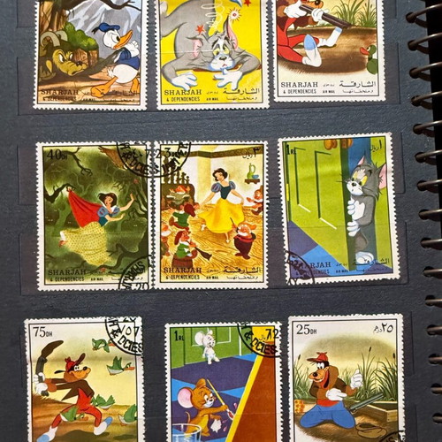Disney stamps sealed, 39 pieces, like new