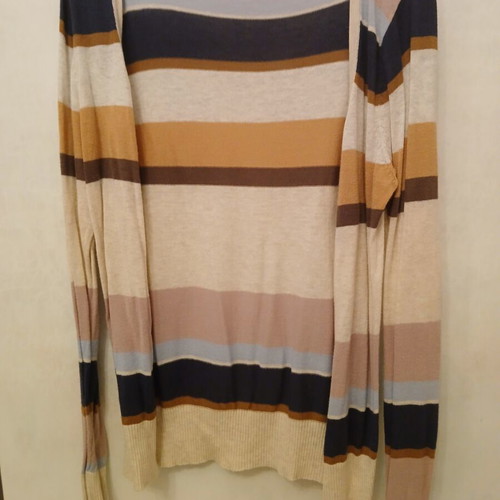 Yessica C&A Thin Light Striped Cardigan like new, size M