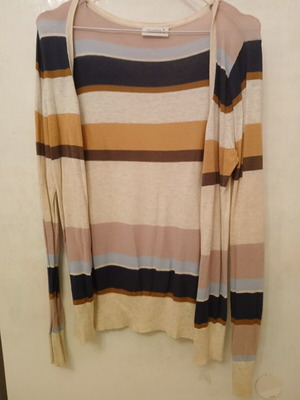 Yessica C&A Thin Light Striped Cardigan like new, size M