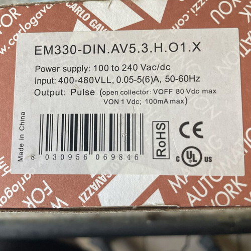 Carlo Gavazzi EM330 DIN Energy Meter new, 3-Phase, DIN Rail
