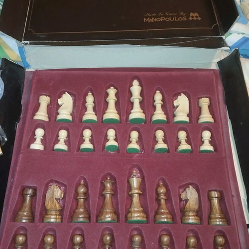 Manopoulos chess set new handmade