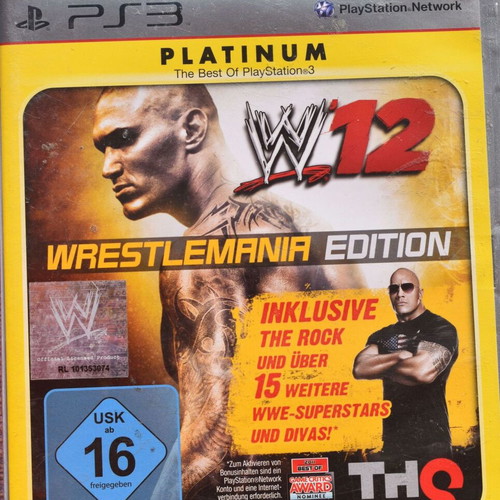 W12 Wrestlemania Edition Playstation 3 used, wrestling