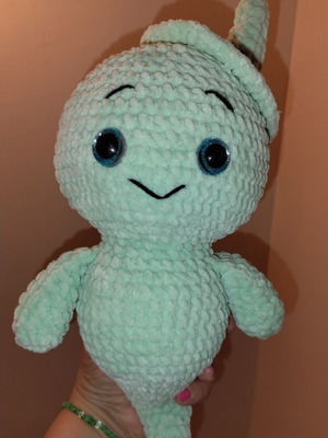 Crochet Casper ghost plush toy