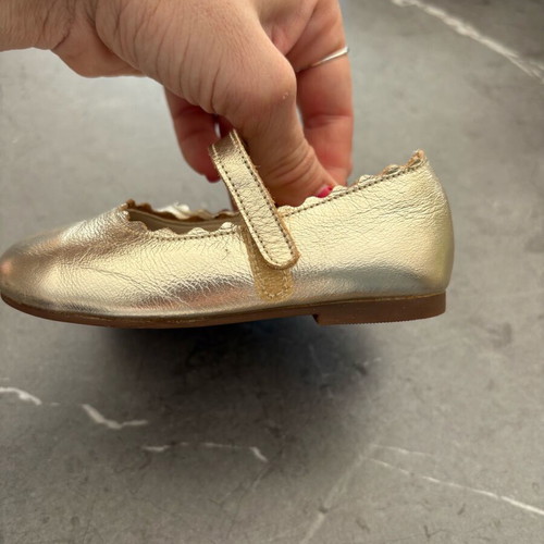 Babywalker ballerinas like new, leather gold bronze No 21
