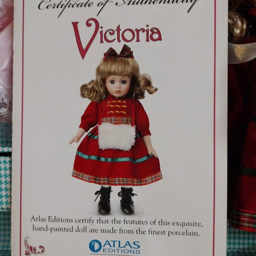 Victoria porcelain doll like new, limited edition with certificate