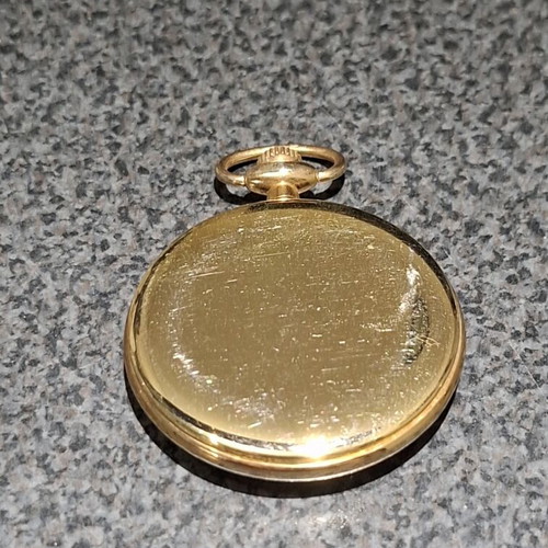 Vintage Cassali Quartz Pocket Watch used, gold tone, retro style