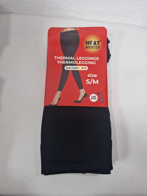 Thermal leggings, black, size S/M