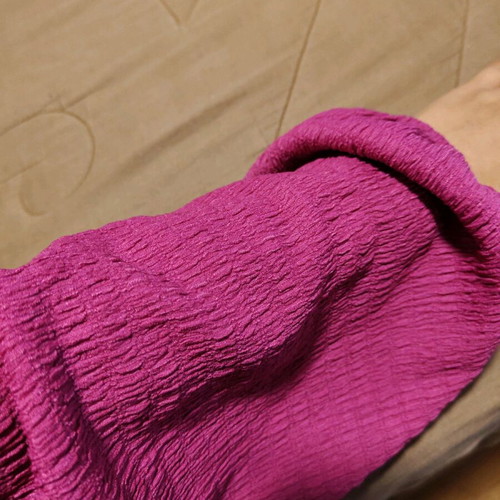 Off-shoulder blouse like new, pink and purple