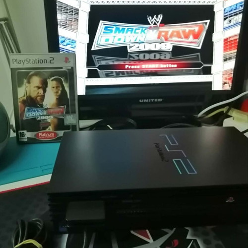 WWE SmackDown vs. Raw 2009 Platinum PS2 game used, English